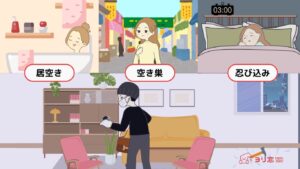 居あき　空き巣　忍び込み