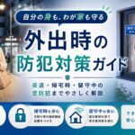 外出時の防犯対策と留守中の窓防犯フィルム対策を解説する安心安全イメージ