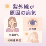 紫外線による病気・白内障・皮膚がん・光線過敏症