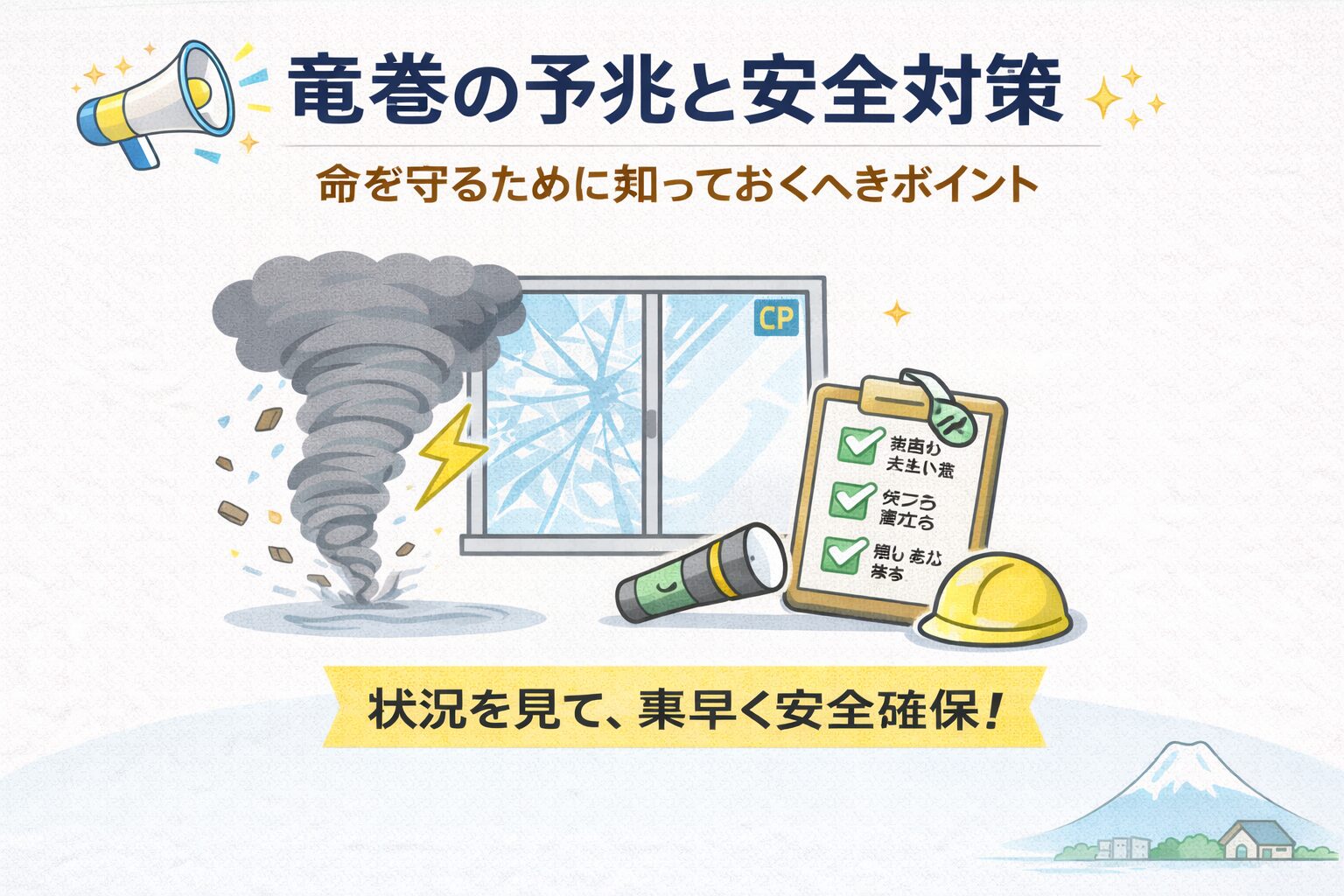 竜巻の予兆と安全対策｜命を守る行動チェックリスト | ヨリ窓 竜巻の