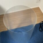 御殿場市で防犯フィルムの追加工事に使用するCP認定防犯フィルム施工前の様子